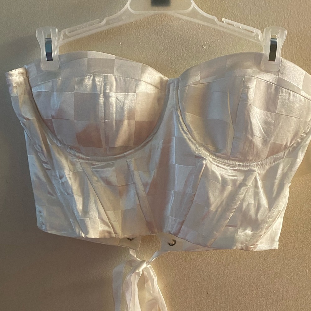Mini white Corset top